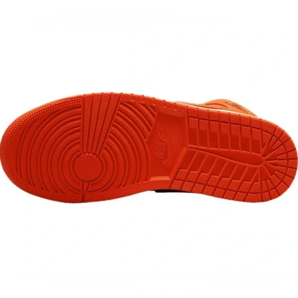 Air Jordan 1 Mid SE Shoes Rush Orange Crimson Bliss, new in box